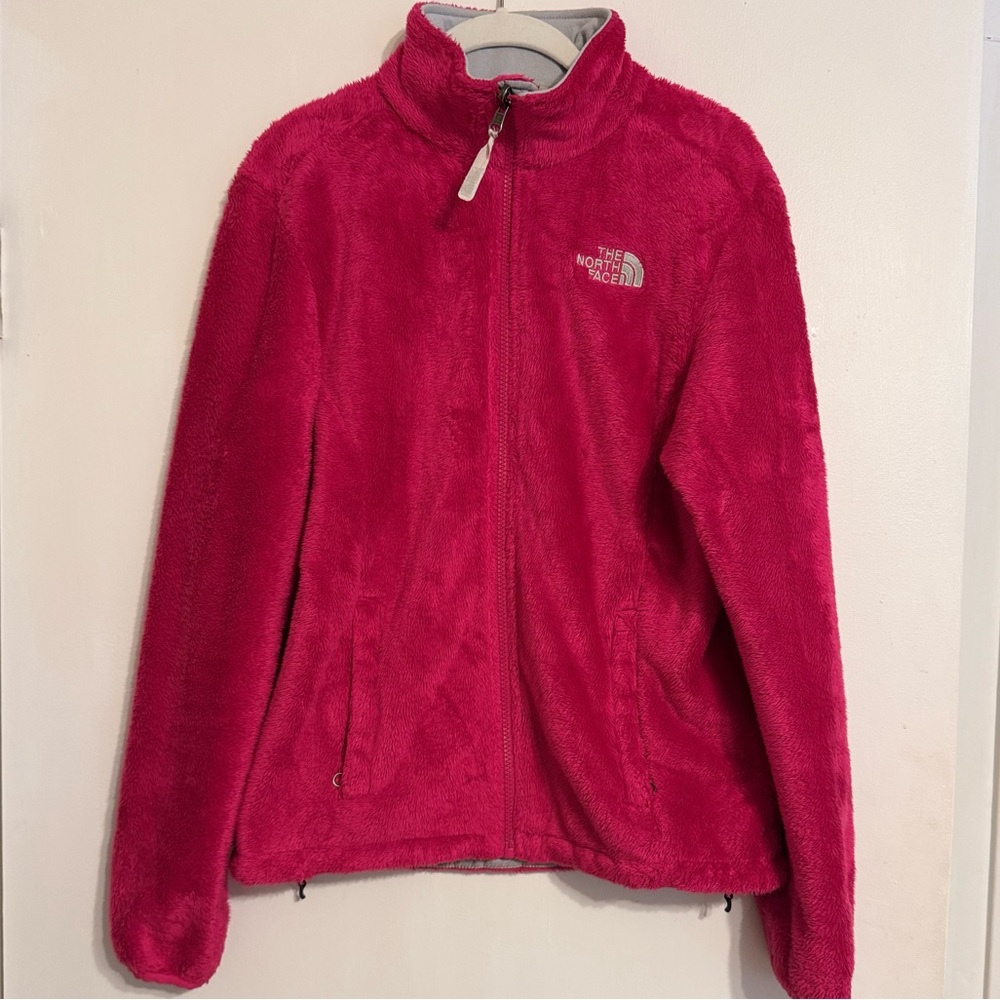 North Face Pink Fuzzy Jacket